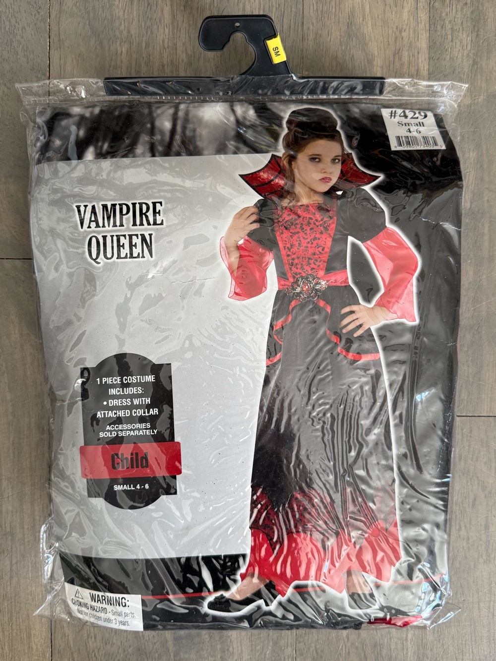 Vampire Queen Child Costume - Black and Red